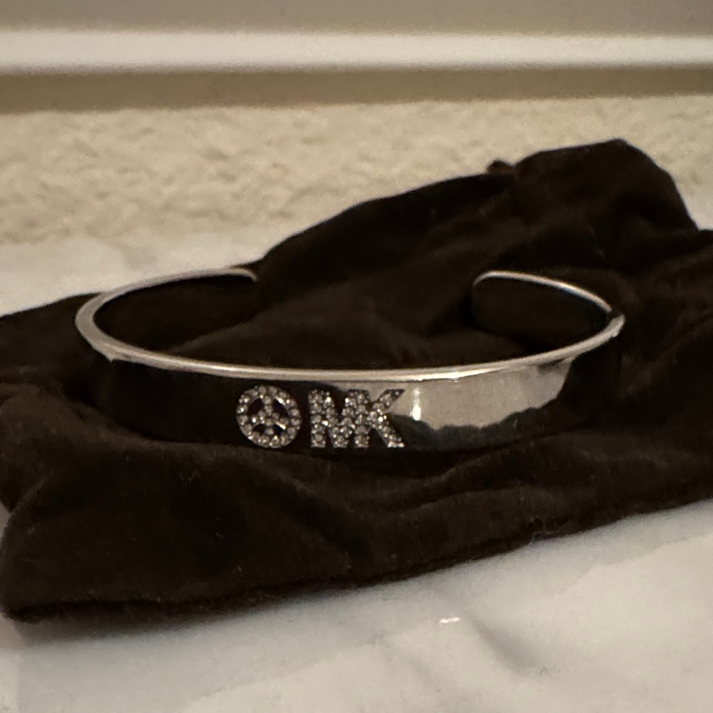 Michael Kors Silver Bracelet with Crystal Accents